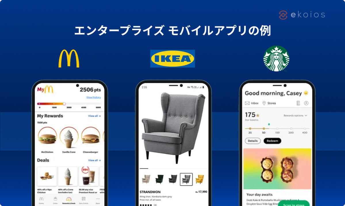 エンタープライズ モバイルアプリの例