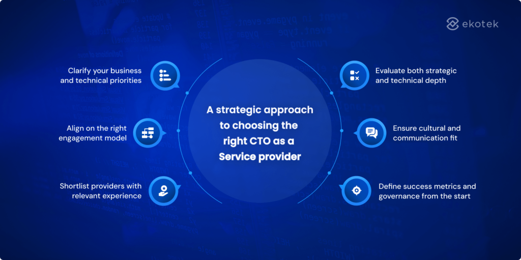 A strategic approach to choosing the right CTO as a Service provider