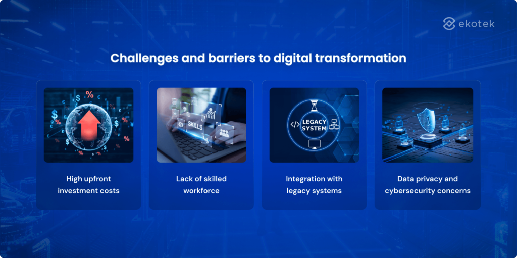 Challenges and barriers to digital transformation