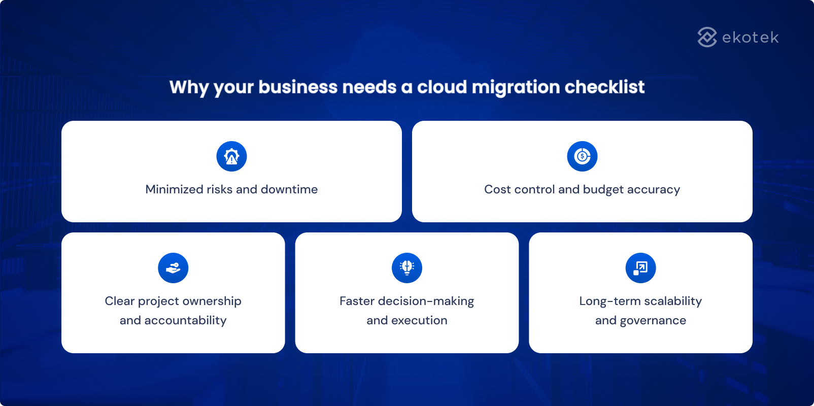 Why your business needs a cloud migration checklist