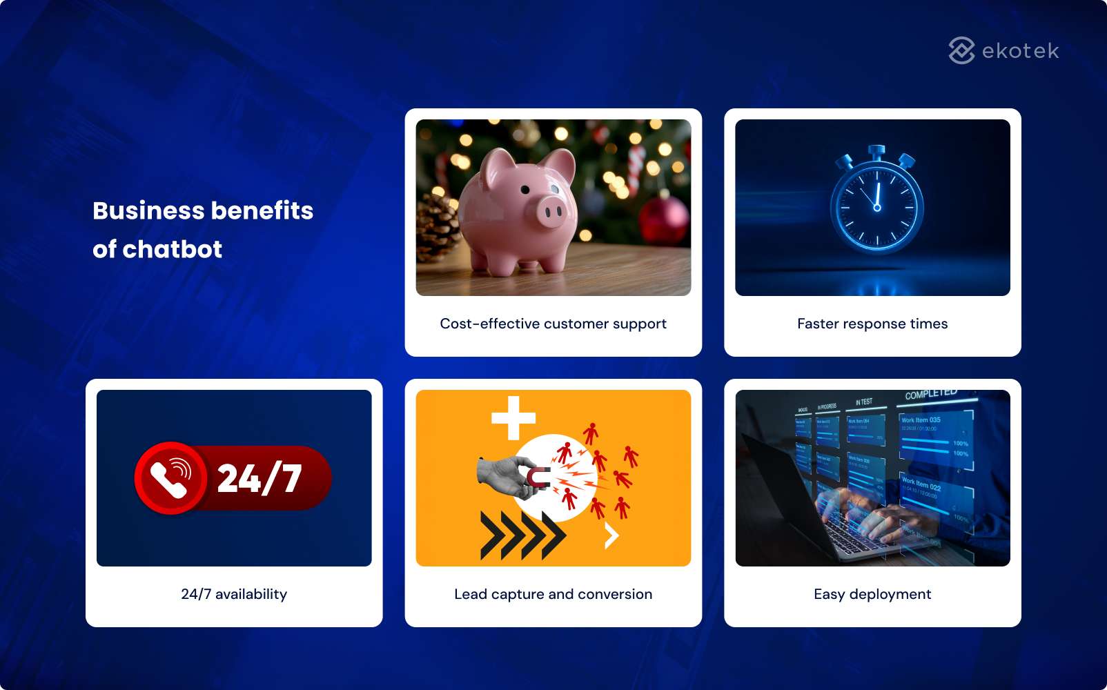 Business benefits of chatbot