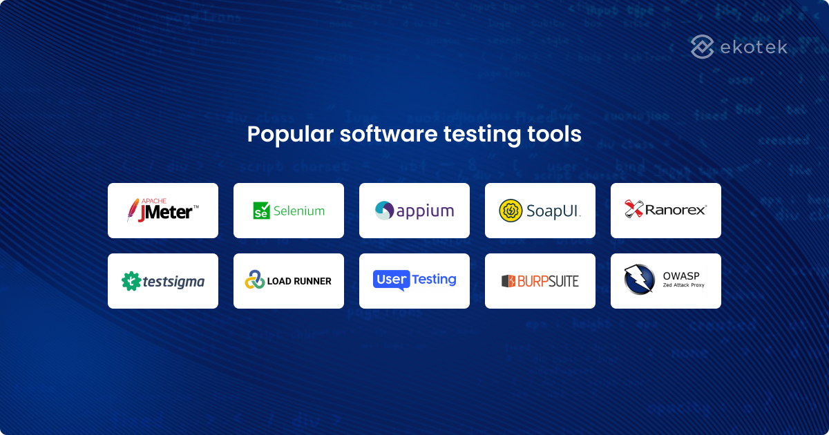 Software testing tools