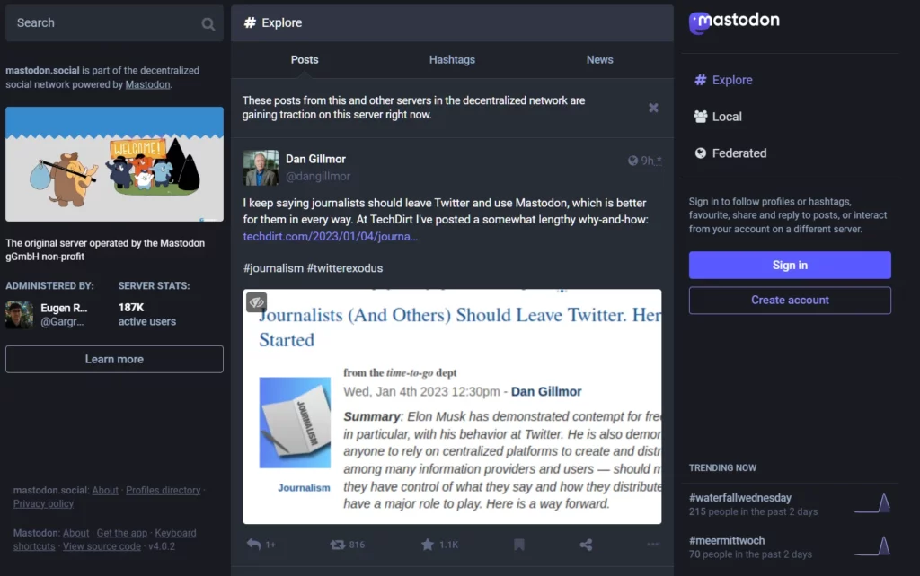 Decentralized social media networks web3 trends 2023